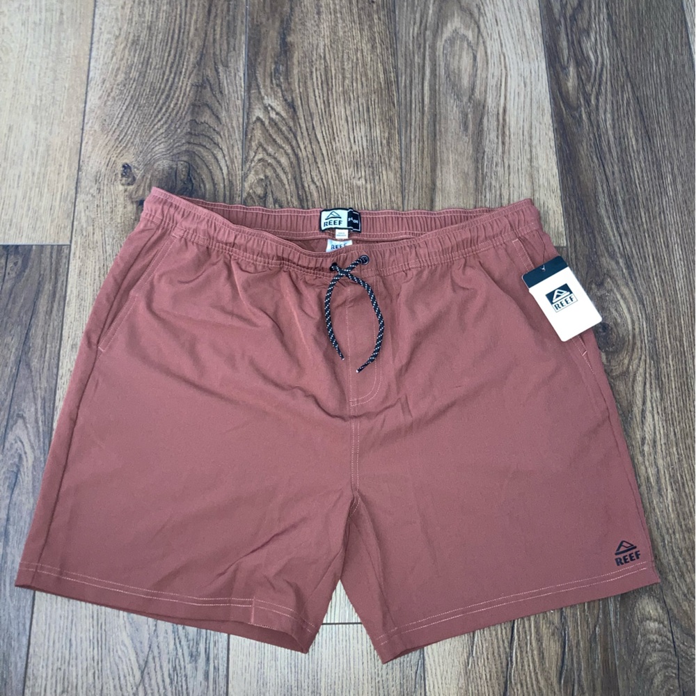 Reef Men's Rust Red Swim Shorts size x-large new